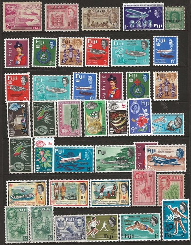 793: FIJI: COLLECTION on 15 scans, many sets. M/S, mostly are in MUH conditions.
