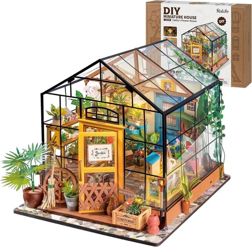 Creative DIY Dollhouse Kit with LED Lighting - Ideal Gift for Women and Girls - Picture 3 of 8