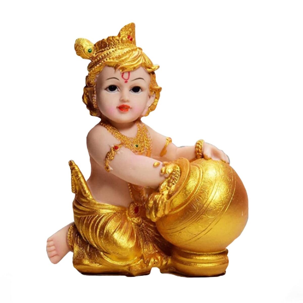 Baby Krishna Murti Makhan Chor Laddu Gopal Kanha ji Murti Statue ...