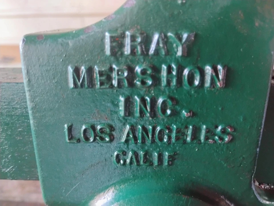 👀SOLO UNO QUE ENCONTRARÁS🔥1925🔥Fray Mershon todo ángulo 3m tornillo de banco vintage  Foto 4 de 4