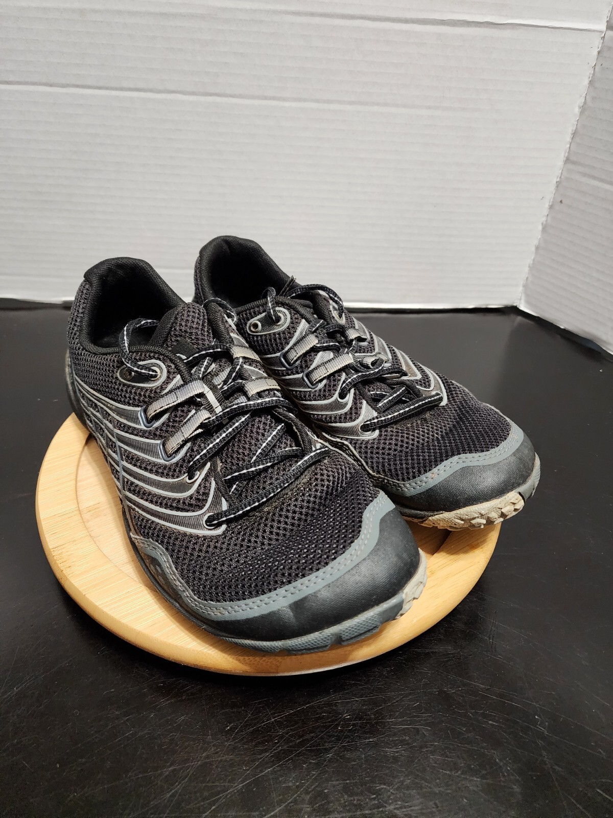 Merrell Trail Glove 3 scarpa da corsa a piedi nudi sneaker nero grigio rete uomo 7 5