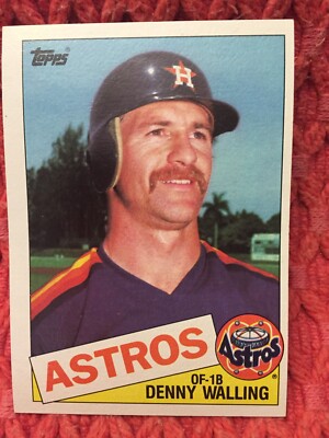 Astros Denny Walling #382 MLB Vintage Baseball Card Ships Free