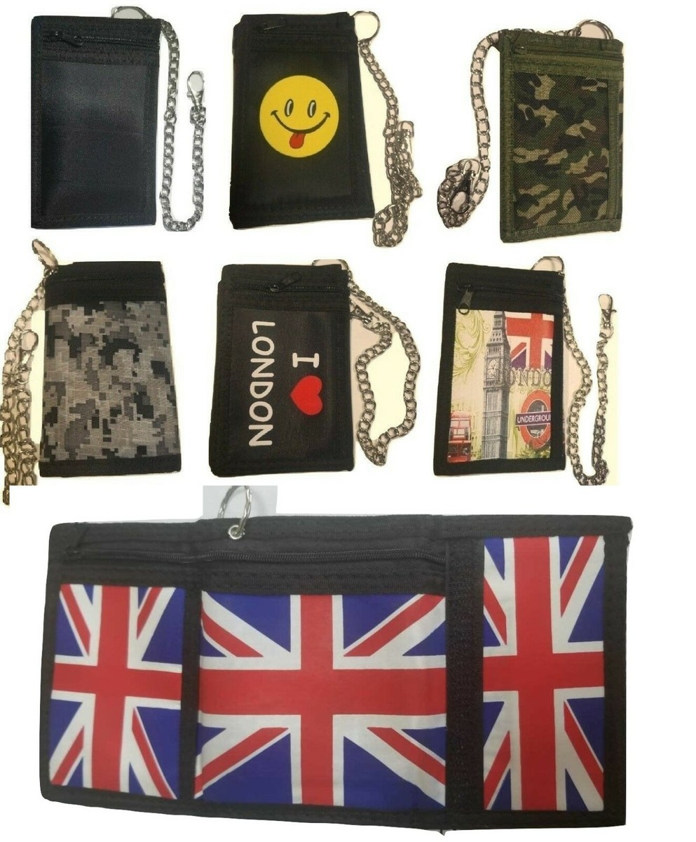 Wallet ID Card, Credit Card Holder Union Jack Trifold Wallet With