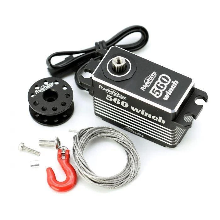 Powerhobby 560 Waterproof Low Profile RC Rock Crawler Winch Brushless Servo