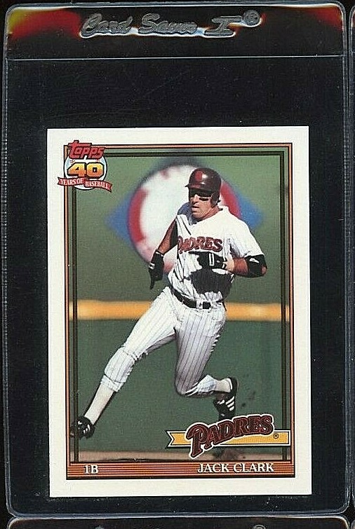 1991 TOPPS TIFFANY #650 JACK CLARK SAN DIEGO PADRES  