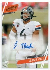 Jordan Mack 2020 Chronicles Draft Prestige rookie auto Virginia Cavaliers auto