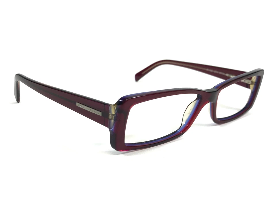 Donna Karan 眼镜框 DK1502 3075 红色蓝色矩形全边 55-15-135 — 第 2/4 张图片