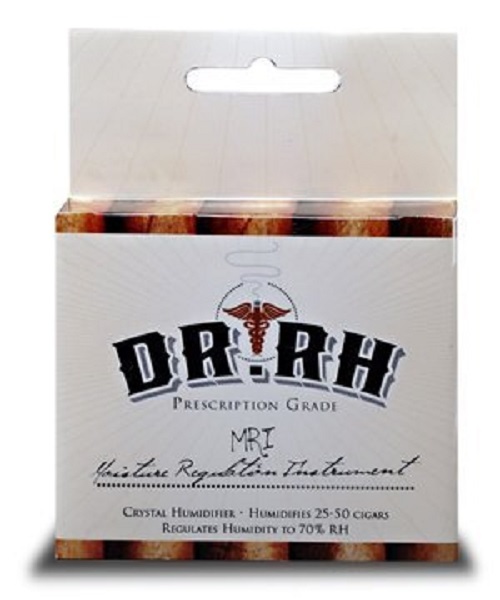 DR RH Round Crystal 25 to 50 Cigar Humidor Humidifier   New