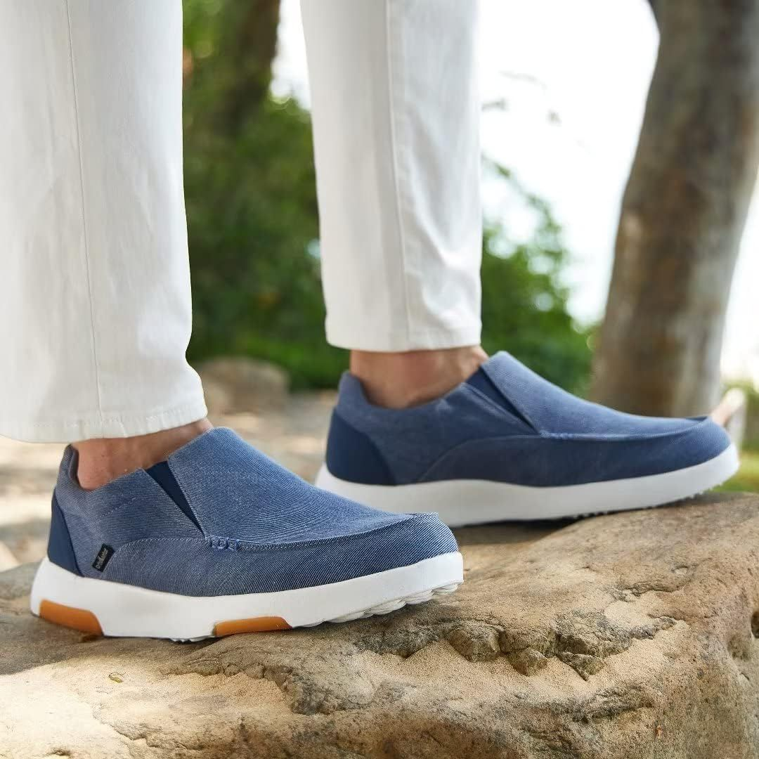 Men's Slip On Loafers,Arch Support Boat Shoes 14, W9dark