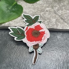 Embroidered Iron-On Sew On Patch New Free Ship Flower Floral 3.3x2.4 A1268