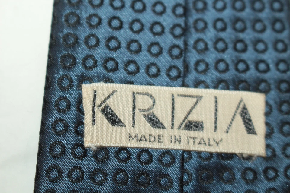 Corbata de seda KRIZIA hecha en Italia F82055 Foto 4 de 4
