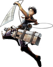 Levi Ackerman V3 Attack on Titan Weatherproof Anime Sticker 6" Car Decal
