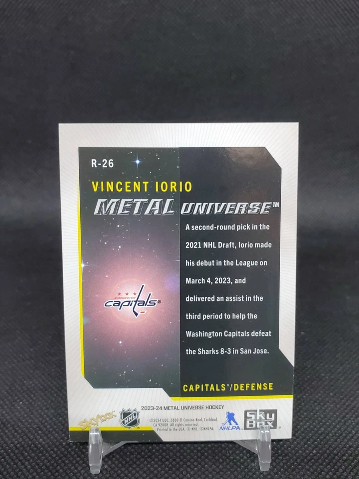 2023-24 Metal Universe Vincent Iorio R-26 Skybox Rookie Retros  - Image 2 of 2