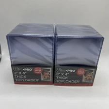Ultra Pro 3X4 Thick Toploaders 2 Packs of 25 for up to 100pt Point Cards