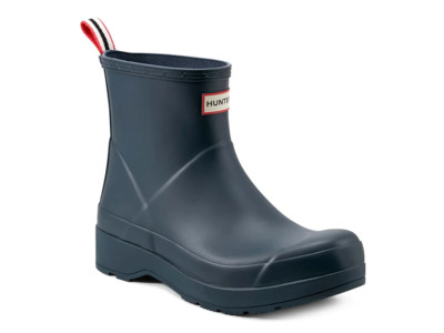 HUNTER M PLAY SHORT BOOT Rain Boots Valtameri Blue / Hunter Red / Off White Blac