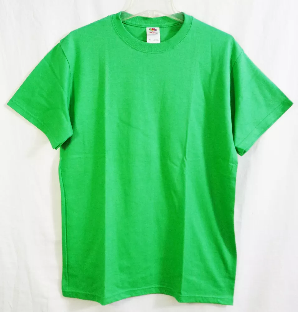 Fruit of the Loom Heavy Cotton Kelly Green T shirt size Medium eBay