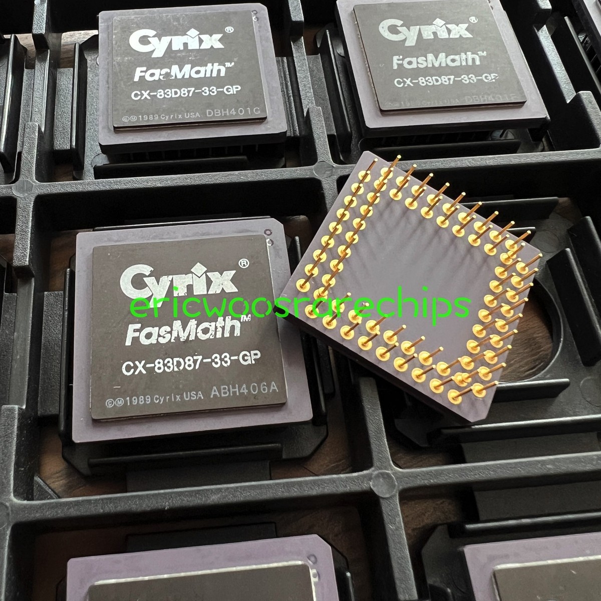 Rare CX-83D87-33-GP FASMATH FPU for 386DX CPU 33MHz CPGA68 X