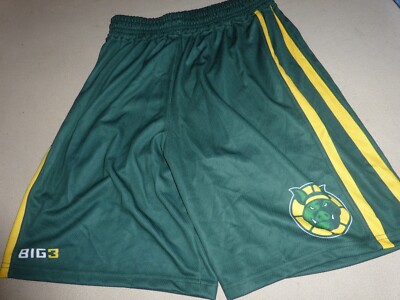 ICE CUBE BIG 3 BASKETBALL LEAGUE ADIDAS SHORTS BALL HOGS GREEN SIZE XL