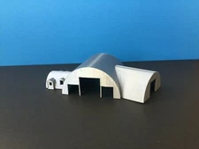 Giant QUONSET with OFFICE Building Set - N Scale 1:160 Military or Farm Cluster