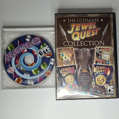 The Ultimate Jewel Quest Collection Includes 4 PC Games + Bejeweled CD-ROM