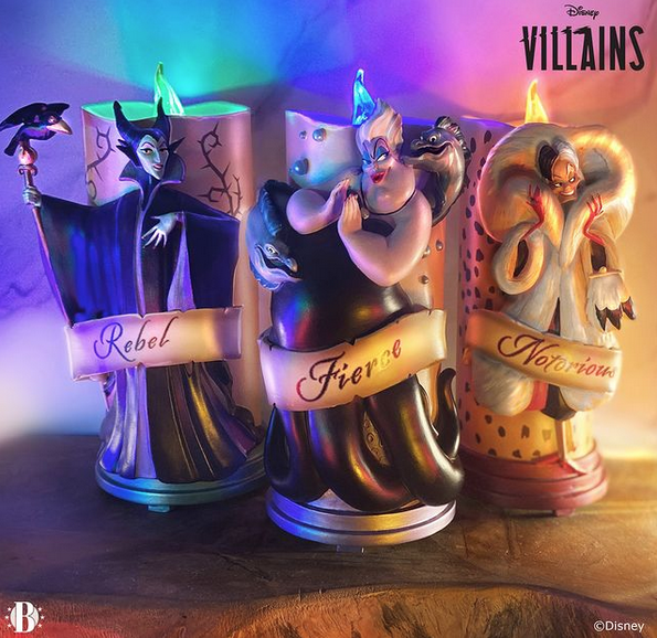Disney Villains Sculptural Flameless Candle Collection by The