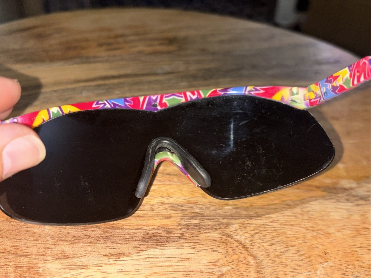 Lunettes De Soleil Sport Vintage Bolle MicroEdge France - Années 80 - Taille 13 M2 W