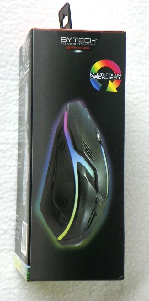 BYTECH Gaming Mouse w/Multi-color Backlight Ergonomic Wired Universal Gamer NEW - Image 3 of 4