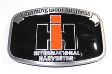 International Harvester Metal w/ Enamel Accents Belt Buckle