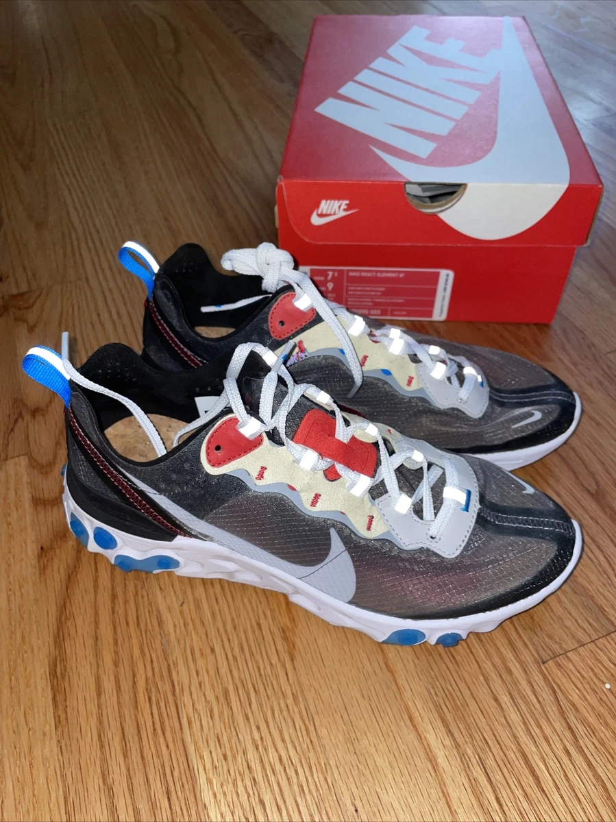 sympatisk Lige Forsømme Nike React Element 87 Dark Grey Photo Blue US7.5 - AQ1090-003 886548904099  | eBay