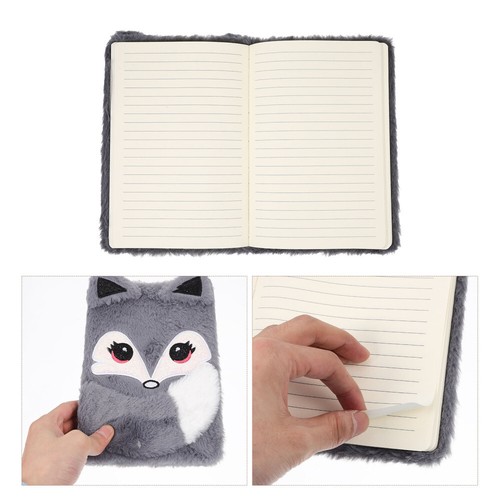 Plush Animal Notebook Girls Pads Toddler Stationary for Cute Notebooks