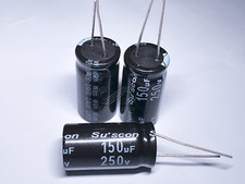 5X SE Suscon 150uF 250V 16x31.5 Aluminum Electrolytic Radial Capacitor Long Life