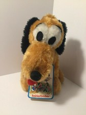 Vintage Pluto Plush Stuffed Animals Walt Disney Knickerbocker 9-1/2"