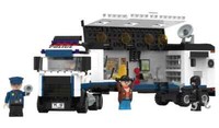 Playtive Polizeitruck Clippys Set Polizei Truck Klemmbausteine 489-Teilig