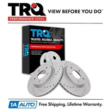 TRQ Front Brake Rotors Set For 2013-2019 Nissan Sentra