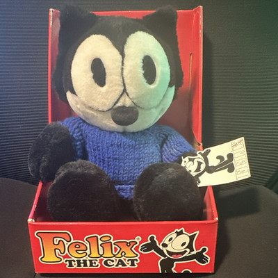 Commonwealth Felix the Cat Vintage Plush w/ Tags Display Box 1998 Small 66080