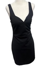 Express Womens Black Sleeveless V-Neck Mini Dress Size Small New NWT