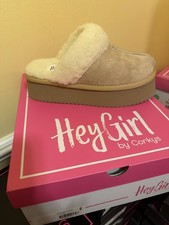 Corkys Footwear Women's Cuddle Up Slippers Camel Faux Suede