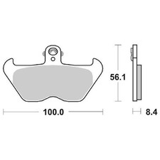 BMW K GT/ GTL 1600 2010-2015 PLAQUETTES DE FREIN SBS 703 HF (BIO)