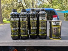 New U-pol Raptor Tintable Urethane Spray-on Truck Bed Liner Kit With Spray Gun. New U-pol Raptor Tintable Urethane Spray-on Truck Bed Liner Kit With Spray Gun.