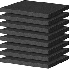 Polyurethane Foam Sheets8P 16 X 12 X 1 Inch Cuttable Tool Box Case Foam Inserts