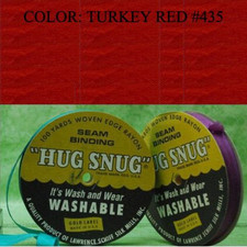 100Yds 1/2" Schiff Seam Binding Hug Snug Ribbon Color Turkey Red 435