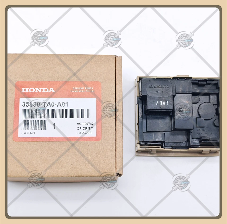 Sunroof Map Light Switch Assembly Gray for Honda Accord Civic CR-V Acura TSX NEW - Image 2 of 4