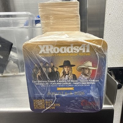 coors light beer coasters With Xroads 41 On Them