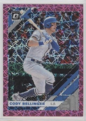 2019 Panini Donruss Optic Pink Velocity Prizm 194/199 Cody Bellinger #106 0x5e