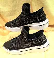 SKECHERS X SNOOP DOGG ONE- OG BLACK RHINESTONE SLIP-ON sz 9 xx25