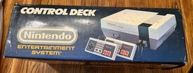 Nintendo NES Control Deck Console Complete In Box CIB Controllers Power READ