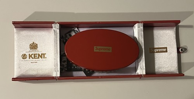 #ad Supreme x Kent Military Hairbrush Red FW18 Unused and Complete w Box Papers $145.00