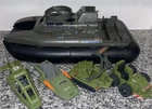 Vintage GI Joe Whale Hovercraft for Repair or Pieces W/ 4 Vehicles