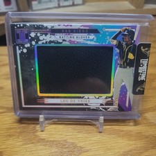 2025 Panini Impeccable LEO DE VRIES Game Used Batting Glove Prospect 1/5 RC SSP