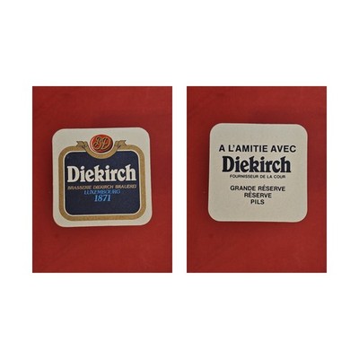 Diekirch Luxembourg 1871 Brauerei Bierdeckel Beermat